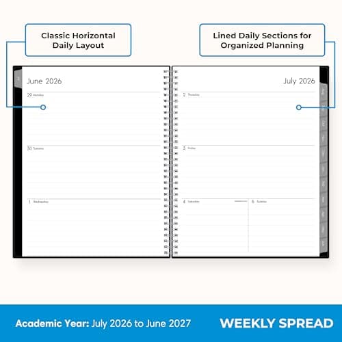 Blue Sky 2026-2027 Weekly & Monthly Academic Planner thumbnail 3