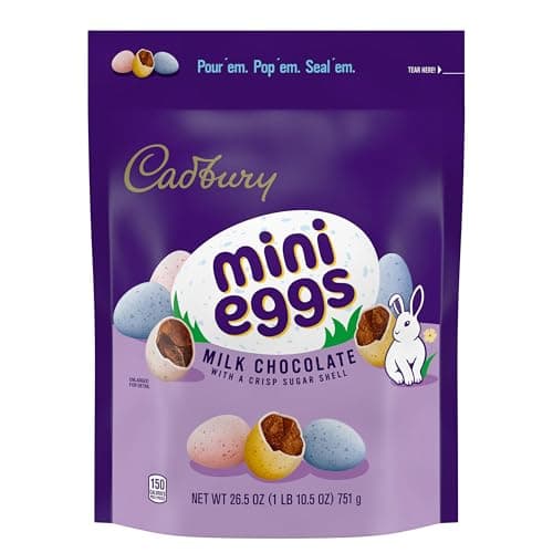 Cadbury Mini Eggs Milk Chocolate with Crisp Shell, 35.27 oz Bag thumbnail 3
