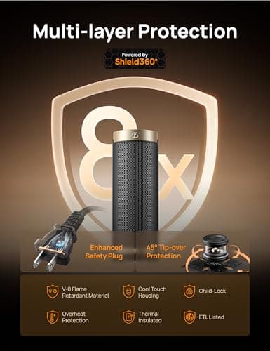 Dreo Space Heater Solaris 318 with 70° Oscillation thumbnail 4