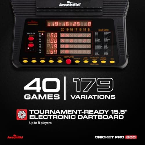 Arachnid Cricket Pro 800 Electronic Dartboard thumbnail 2