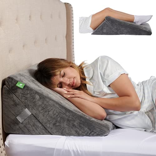 Cushy Form Wedge Pillow for Sleeping - Memory Foam Bed Support - image 1