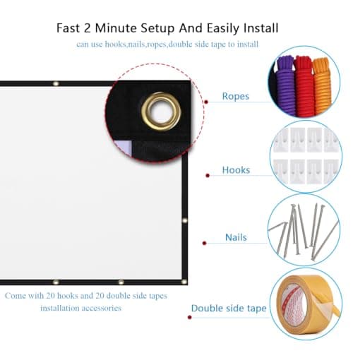 Mdbebbron 120-inch Projector Screen thumbnail 3