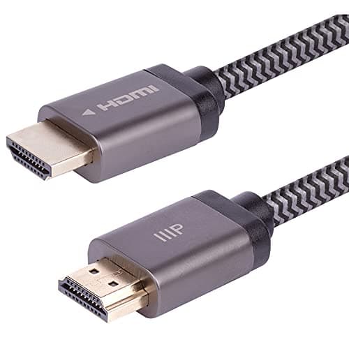 Monoprice 8K Certified Braided Ultra High Speed HDMI 2.1 Cable, 48Gbps, 6ft, Black - image 1