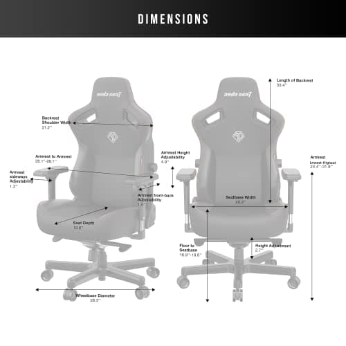 AndaSeat Kaiser 3 (Large, PVC Leather) thumbnail 2