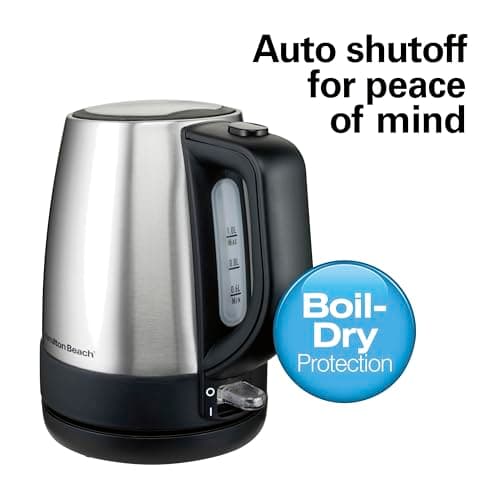 Hamilton Beach 1 Liter Electric Tea Kettle, Water Boiler & Heater thumbnail 3
