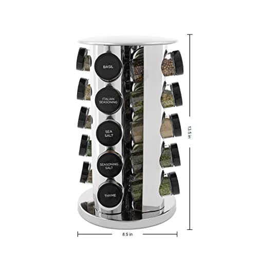 Kamenstein 20 Jar Revolving Countertop Spice Rack with Free Refills thumbnail 2