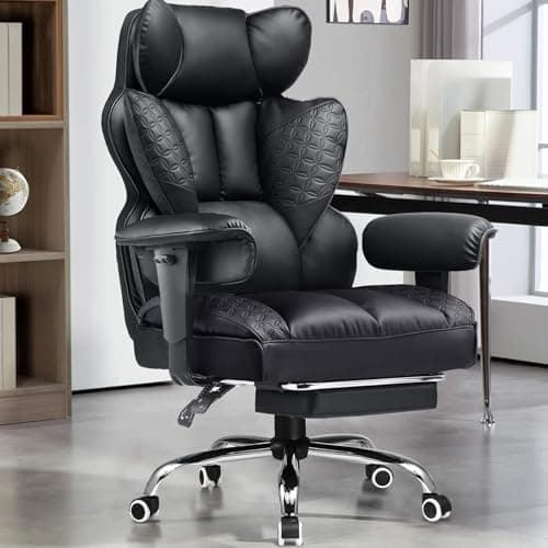 GTPLAYER Big and Tall Gaming Chair 400lbs Heavy Duty Office Chair with Footrest