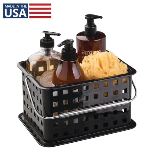 iDesign Plastic Shower Caddy Basket with Handle for Bathroom or College Dorm thumbnail 2