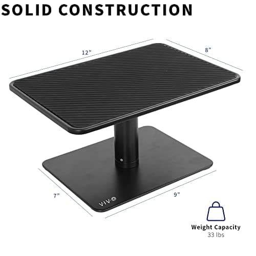 VIVO Universal Height Adjustable Ergonomic Computer Monitor and Laptop Riser Tabletop Desk Stand thumbnail 4