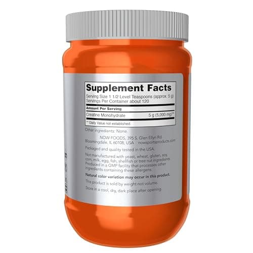 NOW Sports Creatine Monohydrate Powder thumbnail 2
