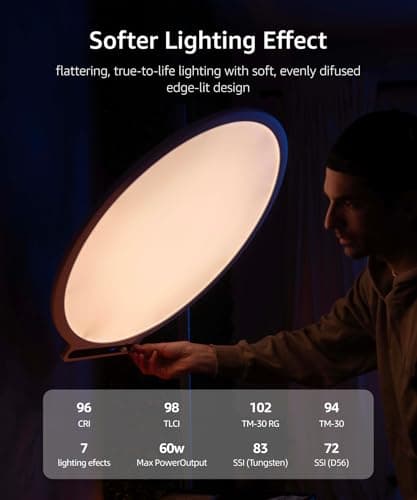 amaran Verge Max 60W Bi-Color 22-inch Circular Edge-Lit Panel Light thumbnail 2