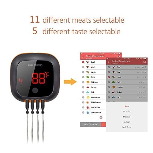 Inkbird IBT-4XS Bluetooth Wireless Grill Thermometer thumbnail 4