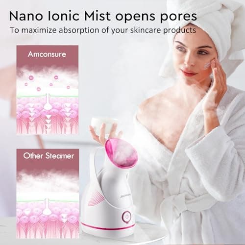 Microderm GLO Facial Steamer SPA+ — Professional Nano Ionic Warm Mist thumbnail 3