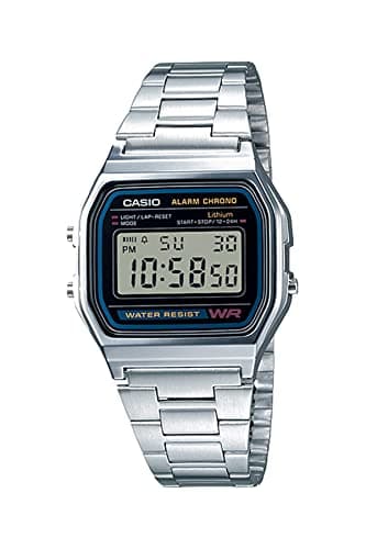 Casio Vintage A158WA-1 Stainless Steel Watch - image 1