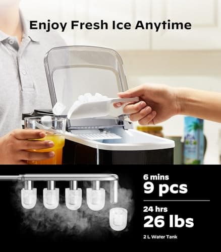 Silonn SLIM01 WiFi Ice Maker thumbnail 4