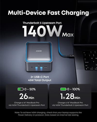 Anker Prime TB5 Docking Station, 14-in-1 Thunderbolt 5 Dock thumbnail 3
