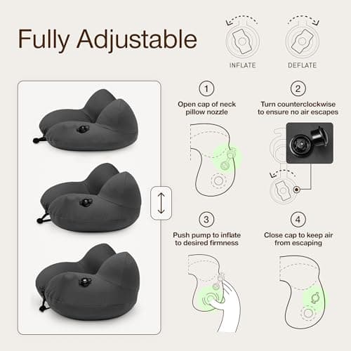Coop Home Goods AirJustable Travel Neck Pillow thumbnail 3