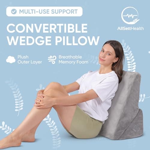 AllSett Health Adjustable 7-in-1 Bed Wedge Pillow thumbnail 2