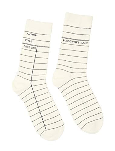 Out of Print Library Card Socks (Unisex) - image 1