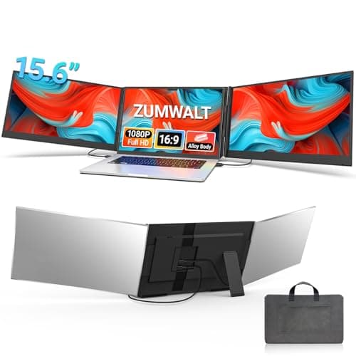 15.6" Laptop Screen Extender, 1080P FHD Triple Portable Monitor for Laptops