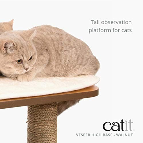 Catit Vesper High Base Cat Tree, Walnut thumbnail 2