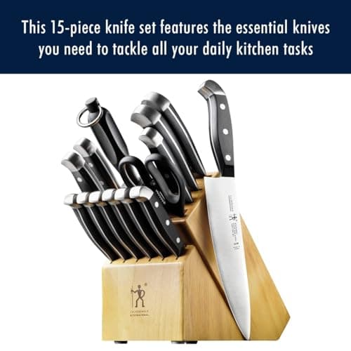 Henckels Premium Quality 15-Piece Knife Set with Block thumbnail 2