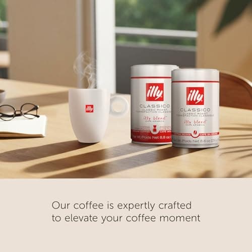 illy Classico Whole Bean Coffee Medium Roast, 8.8 oz thumbnail 3