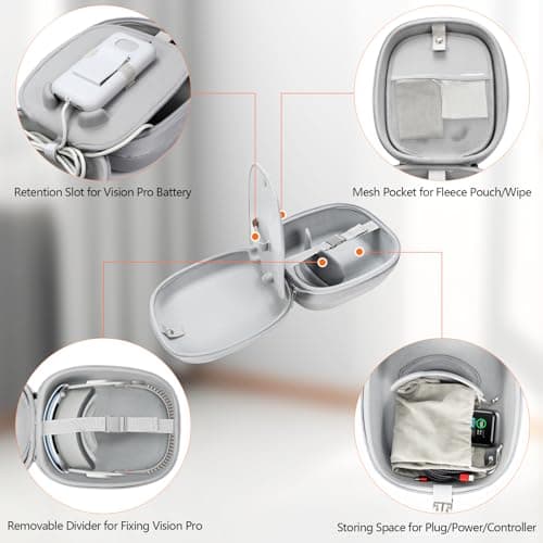 AMAZEAR 10-in-1 Carrying Case Set for Apple Vision Pro thumbnail 4