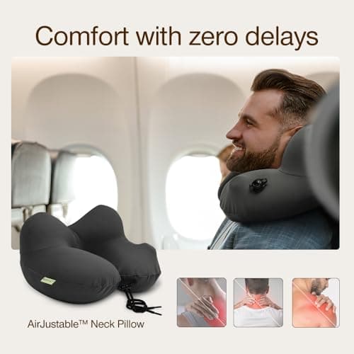 Coop Home Goods AirJustable Travel Neck Pillow thumbnail 4