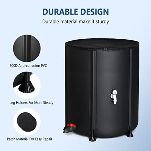 SkimmerMotion 50-Gallon Collapsible Rain Barrel thumbnail 3