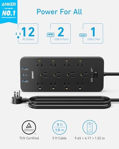 Anker Power Strip with 2100J Surge Protector thumbnail 2
