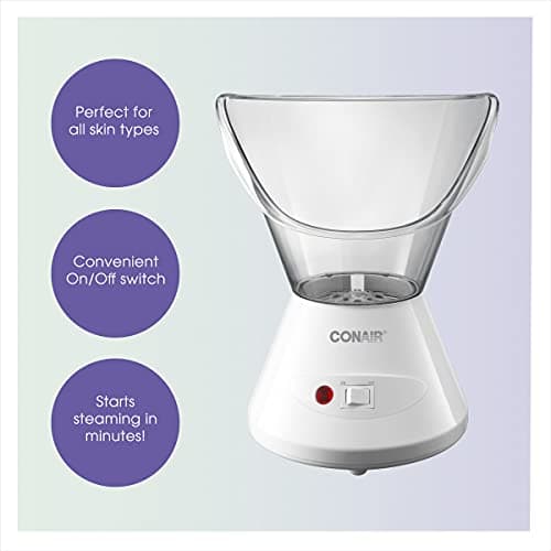 True Glow by Conair Facial Steamer — Home Facial Spa with Deep Cleaning Cone thumbnail 5