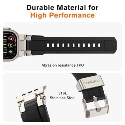 amBand M1 Sport Series Rugged Band for Apple Watch Ultra 4/3/2/1 49mm thumbnail 3