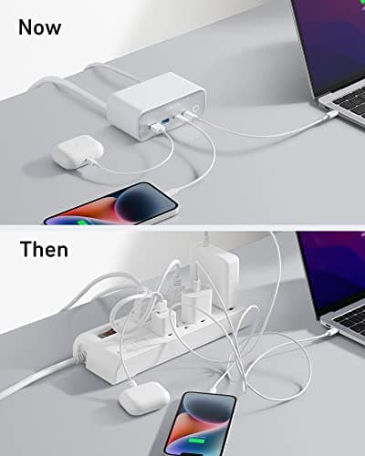 Anker 525 Charging Station, 7-in-1 USB C Power Strip, 65W Max thumbnail 5