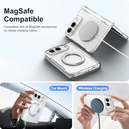 condgood for iPhone Duo Case MagSafe, Built-in Screen Protector, Spring Hinge thumbnail 3
