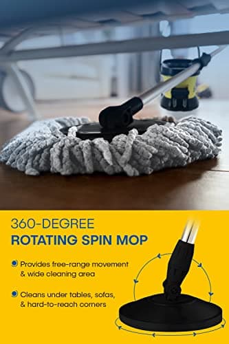 Tsmine Commercial Microfiber Spin Mop and Bucket System thumbnail 2