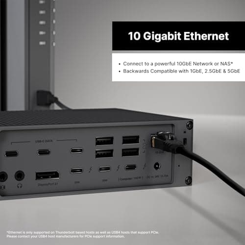CalDigit TS5 Plus - Thunderbolt 5 Dock - 20 Port thumbnail 4