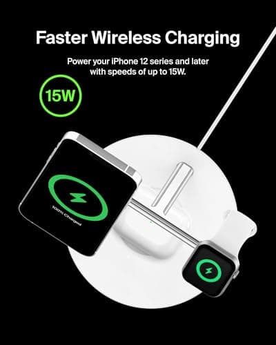 Belkin MagSafe 3-in-1 Wireless Charging Stand (2nd Gen) thumbnail 3