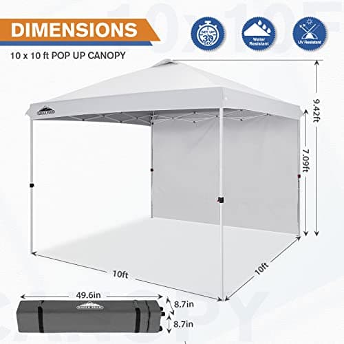 EAGLE PEAK 10x20 Pop-Up Canopy with Sidewalls thumbnail 3