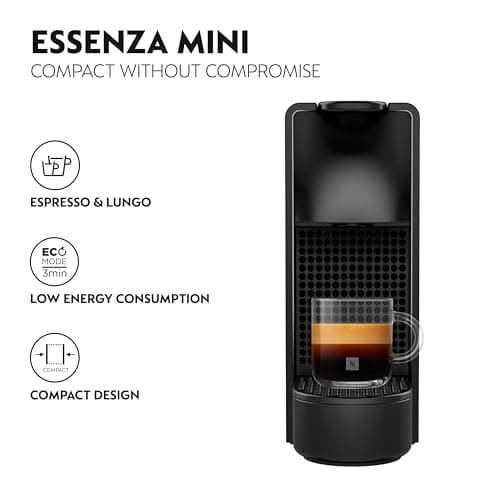 Nespresso Essenza Mini Espresso Machine by Breville, Piano Black thumbnail 4