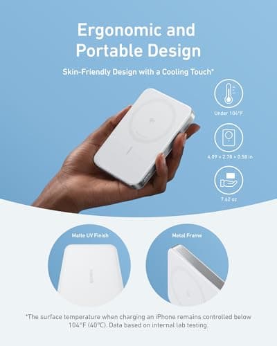 Anker MagGo Power Bank 5,000 mAh Slim (Qi2) thumbnail 4