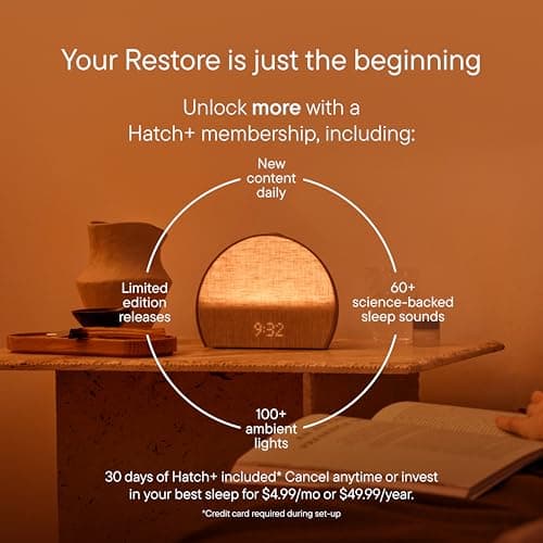 Hatch Restore 3 Sunrise Alarm Clock & Sound Machine thumbnail 3