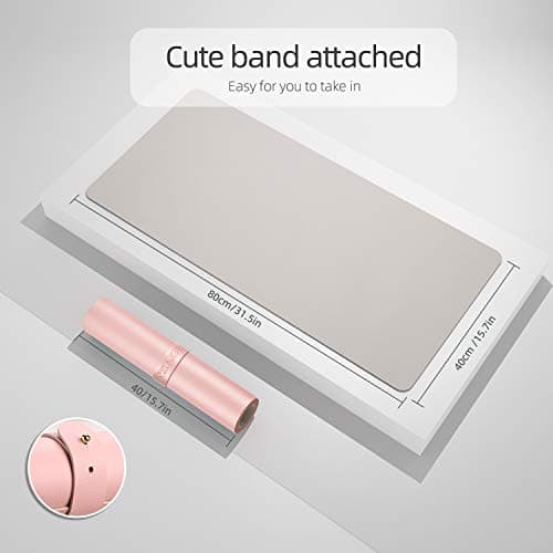 YSAGi Dual-Sided Leather Desk Mat thumbnail 2