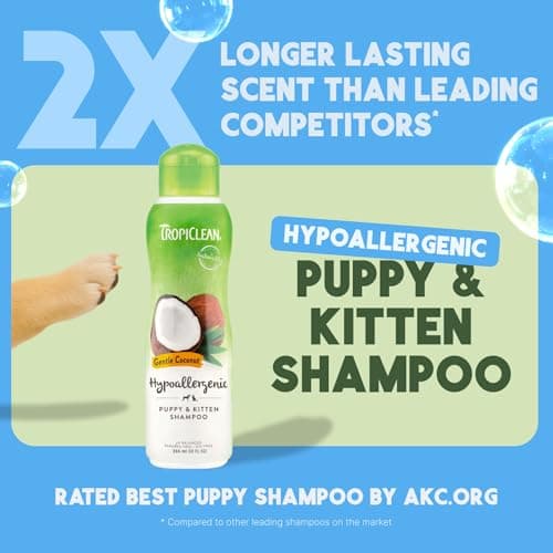 TropiClean Gentle Coconut Hypoallergenic Puppy & Kitten Shampoo thumbnail 3