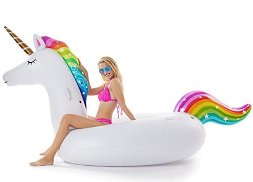 Jasonwell Giant Inflatable Unicorn Pool Float thumbnail 2