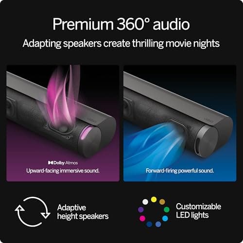 VIZIO Elevate Sound Bar for TV, Home Theater Surround Sound System with Subwoofer and Bluetooth, P514a-H6 5.1.4 thumbnail 3
