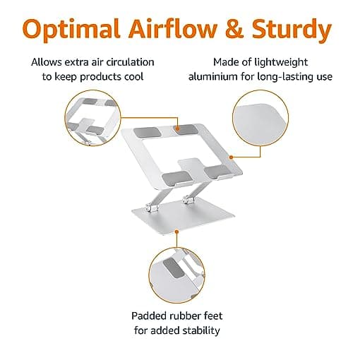 Amazon Basics Adjustable Laptop Stand thumbnail 2