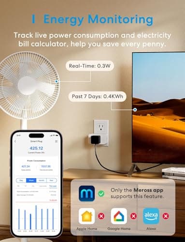 meross Matter Smart Plug with Energy Monitoring thumbnail 3