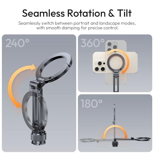 ULANZI U-200 MagSafe Phone Tripod Mount with Ring Light thumbnail 4