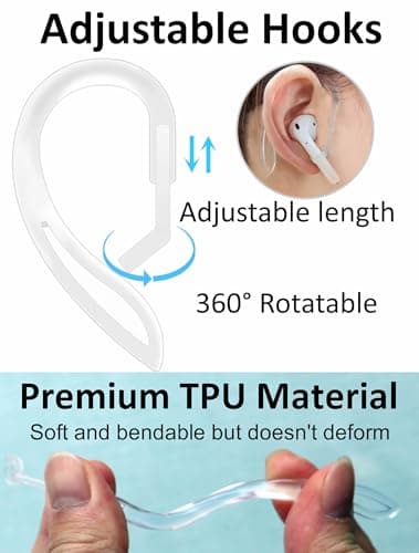 A-Focus Anti-Slip Silicone Ear Hook Wings for AirPods 4 thumbnail 4